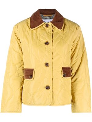 Barbour quilted button-fastening jacket - Yellow