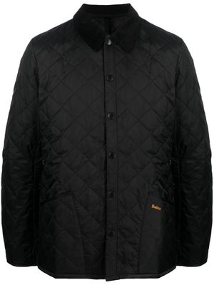 Barbour quilted front button-fastening jacket - Black