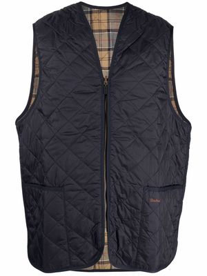 Barbour quilted nylon zip-in liner - Blue