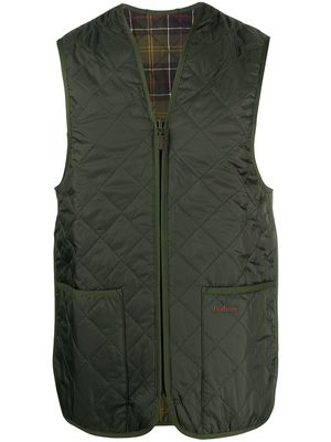 Barbour quilted reversible gilet - Green
