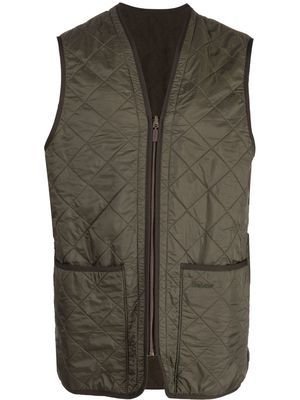 Barbour quilted zipped-up gilet - Green