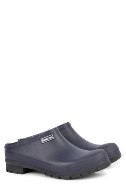 Barbour Quinn Rubber Clog in Navy