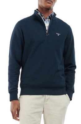 Barbour Rigg Half Zip Sweatshirt in Navy