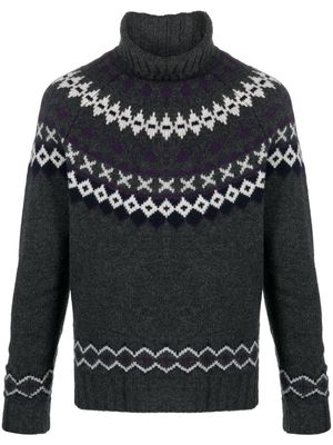 Barbour Roose fair-isle knit jumper - Grey