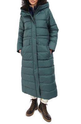Barbour Roseroot Quilted Longline Puffer Jacket in Alchemy Green/Green