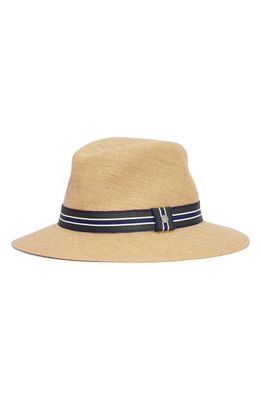 Barbour Rothbury Woven Fedora in Tan/Classic