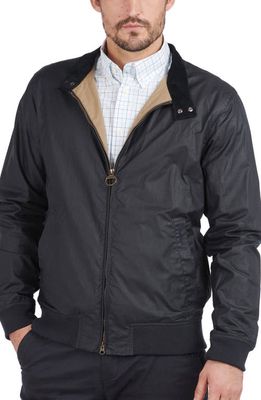 Barbour Royston Waxed Cotton Jacket in Royal Navy