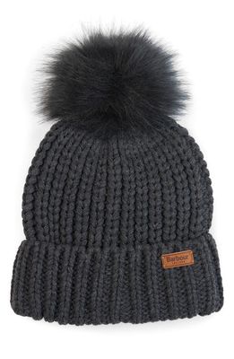 Barbour Saltburn Beanie in Charcoal