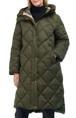 Barbour Sandyford Quilted Coat in Sage/Ancient