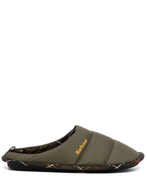 Barbour Scott padded slippers - Green