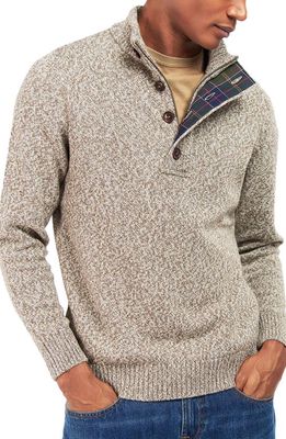 Barbour Sid Sweater in Stone Marl