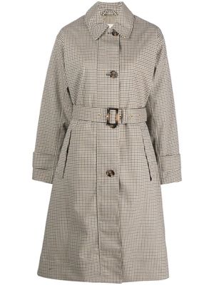 Barbour Somerland check-pattern trench coat - Neutrals