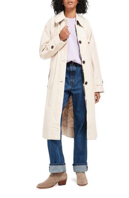 Barbour Somerland Trench Coat in Blanc/Ancient Poplar