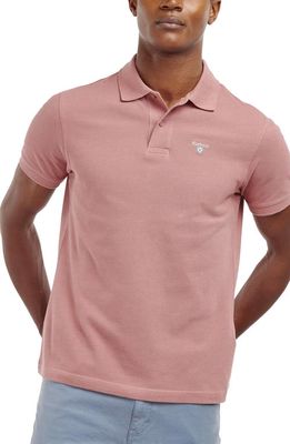 Barbour Sports Piqué Polo in Faded Pink