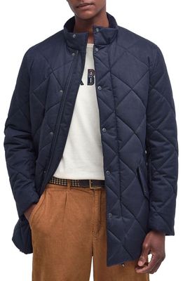 Barbour Stanford Chelsea Quilted Jacket in Dark Navy