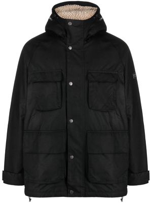 Barbour Tantallon waxed hooded jacket - Black