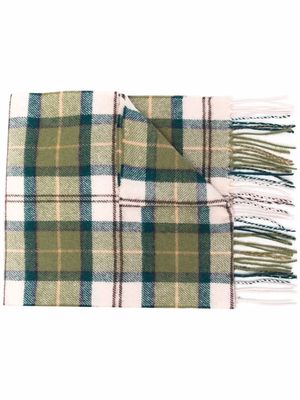 Barbour tartan check print scarf - Green
