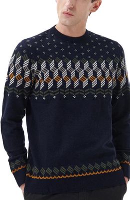 Barbour Tursdale Fair Isle Sweater in Navy
