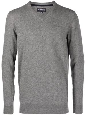 Barbour V-neck wool jumper - Grey