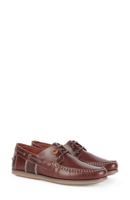 Barbour Wake Boat Shoe in Mahogany