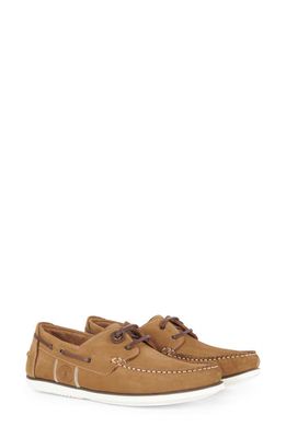 Barbour Wake Boat Shoe in Russet