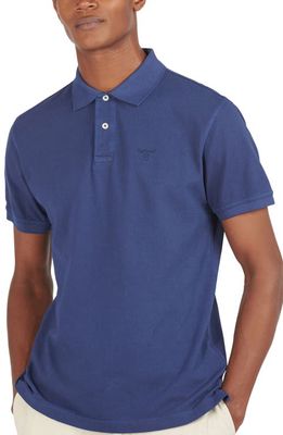 Barbour Washed Sports Cotton Polo in Navy