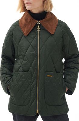 Barbour Woodhall Quilted Jacket in Sage/Ancient