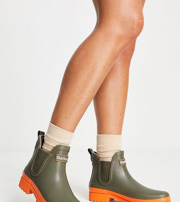 Barbour x ASOS exclusive Mallow wellington boots in fern-Green