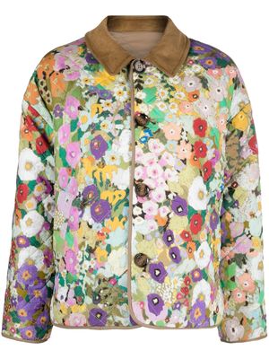 Barbour x House of Hackney floral-print reversible jacket - Brown