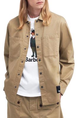 Barbour x Maison Kitsuné Cotton Twill Overshirt in Trench
