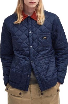 Barbour x Maison Kitsuné Kenning Quilted Jacket in Navy