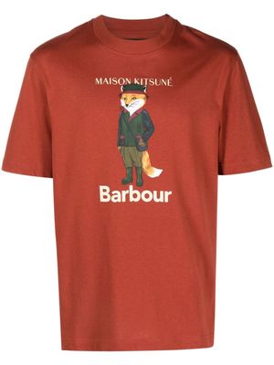 Barbour x Mk Beaufort Fox cotton T-shirt - Red