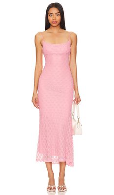 Bardot Adoni Midi Dress in Pink