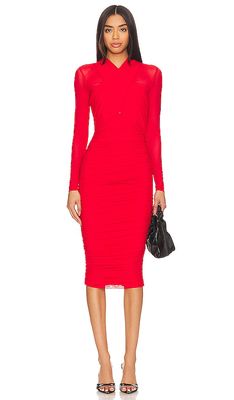Bardot Aliyah Dress in Red