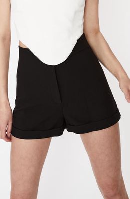 Bardot Anna High Waist Shorts in Black