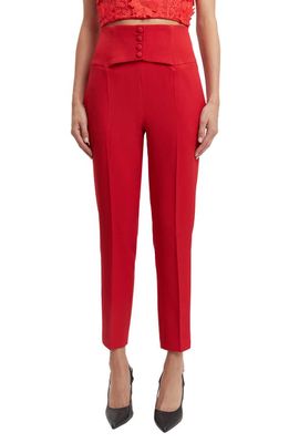 Bardot Corset Pants in Famous Red