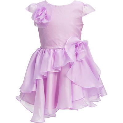 Bardot Junior Kids' Astrid Floral Organza Party Dress in Lilac 