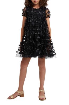 Bardot Junior Kids' Butterfly Trapeze Party Dress in Black