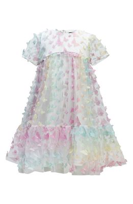 Bardot Junior Kids' Butterfly Trapeze Party Dress in Rainbow