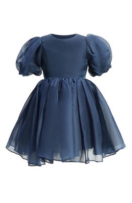 Bardot Junior Kids' Juliet Organza Dress in Navy 