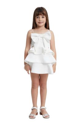 Bardot Junior Kids' Tulip Bow Party Dress in Orchid White