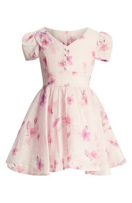 Bardot Junior Sirena Floral Fit & Flare Dress in Ivory/Lilac Floral 