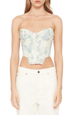 Bardot Lila Bustier Top in Water Floral
