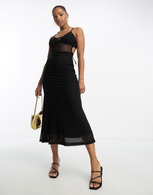 Bardot Midi dress in Black