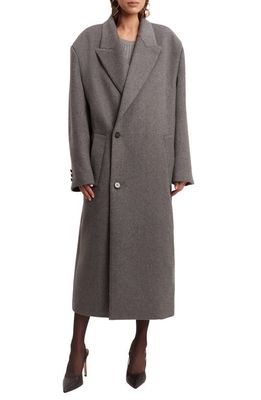 Bardot Oversize Double Breasted Classic Coat in Grey