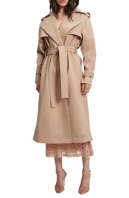 Bardot Oversize Herringbone Trench Coat