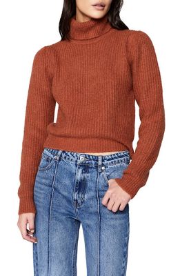 Bardot Rory Turtleneck Rib Sweater in Chestnut
