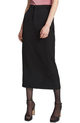 Bardot Tailored Midi Skirt in Black