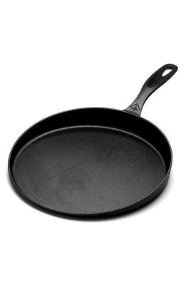BAREBONES LIVING Cast Iron Flat Pan in Matte Black