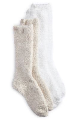 barefoot dreams 2-Pack CozyChic Socks in He Almond/White
